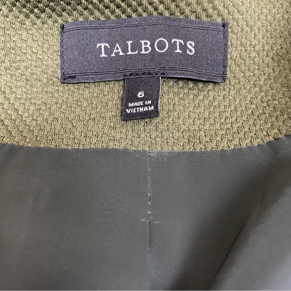 Talbots Quilted Blazer Jacket Double Breasted Arm… - image 4